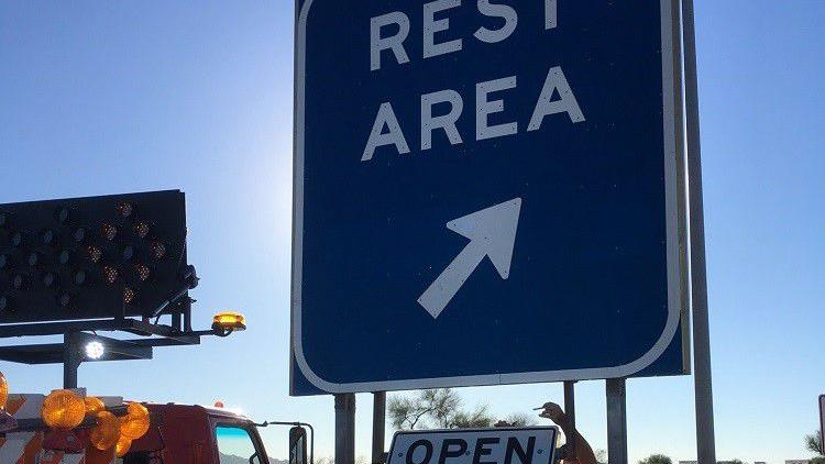 I-10 rest area north of Casa Grande reopens, rest stop on I-19 closes